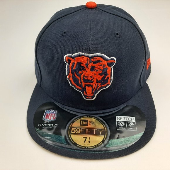 New Era Other - NFL Chicago Bears New Era 59 Fifty 7 1/4 Flat Bill Fitted Cap Hat Blue